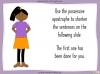 Using the Apostrophe Teaching Resources (slide 6/15)